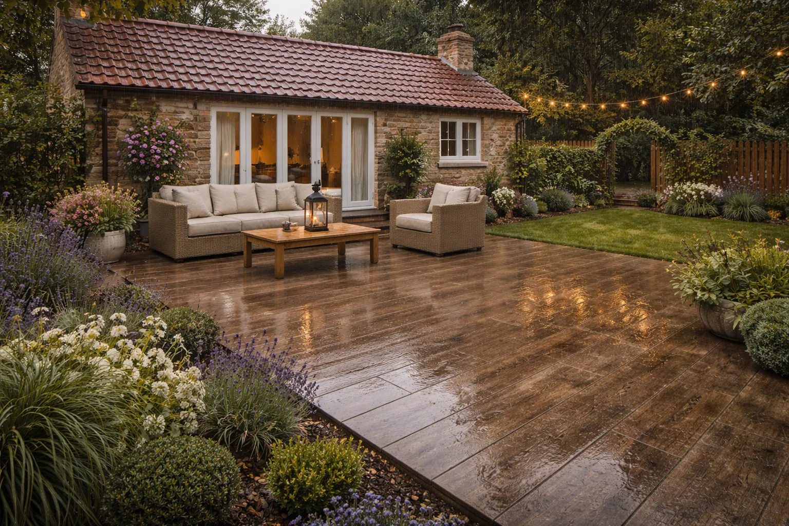 Brown Porcelain Paving Planks 300x1200x20mm (Arbora Brown) - Image 3