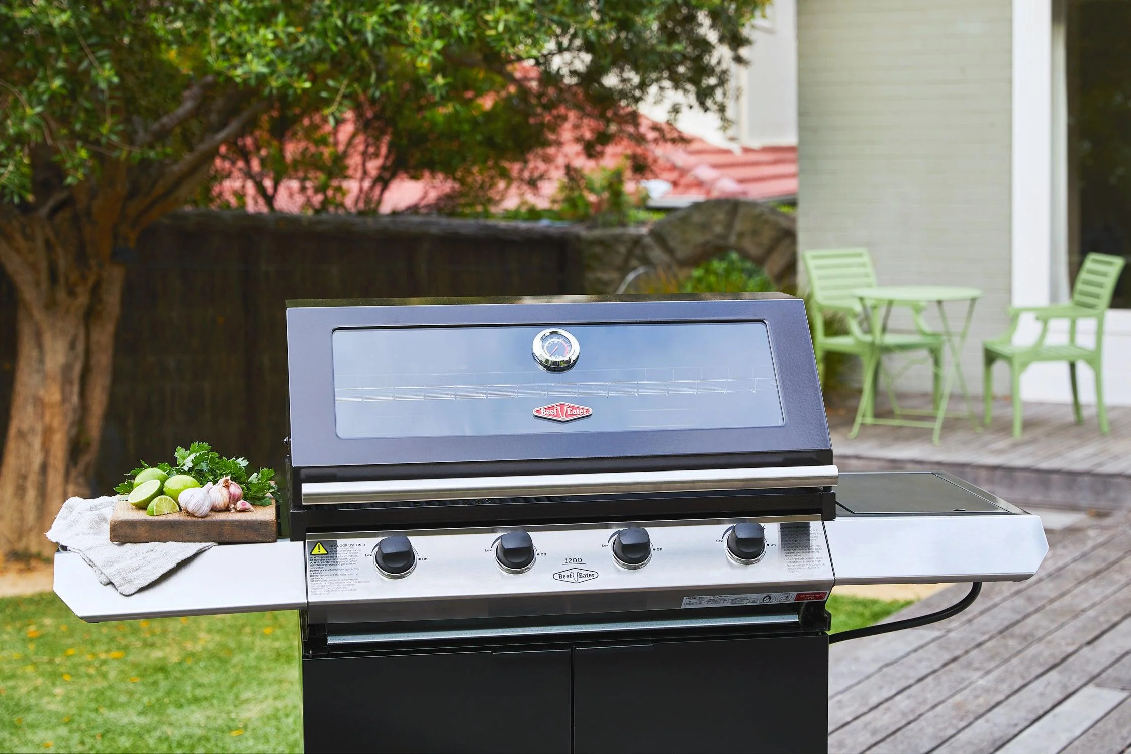 BeefEater 1200E Series 4 Burner BBQ & Trolley - Image 5