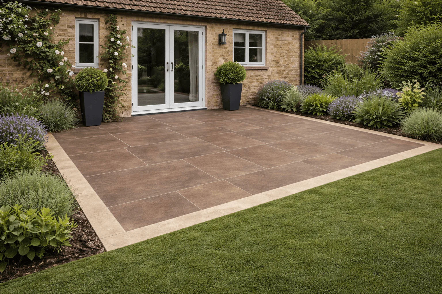 Beige Porcelain Paving Edgings 150x900x20mm (Edgings Almond) - Image 3