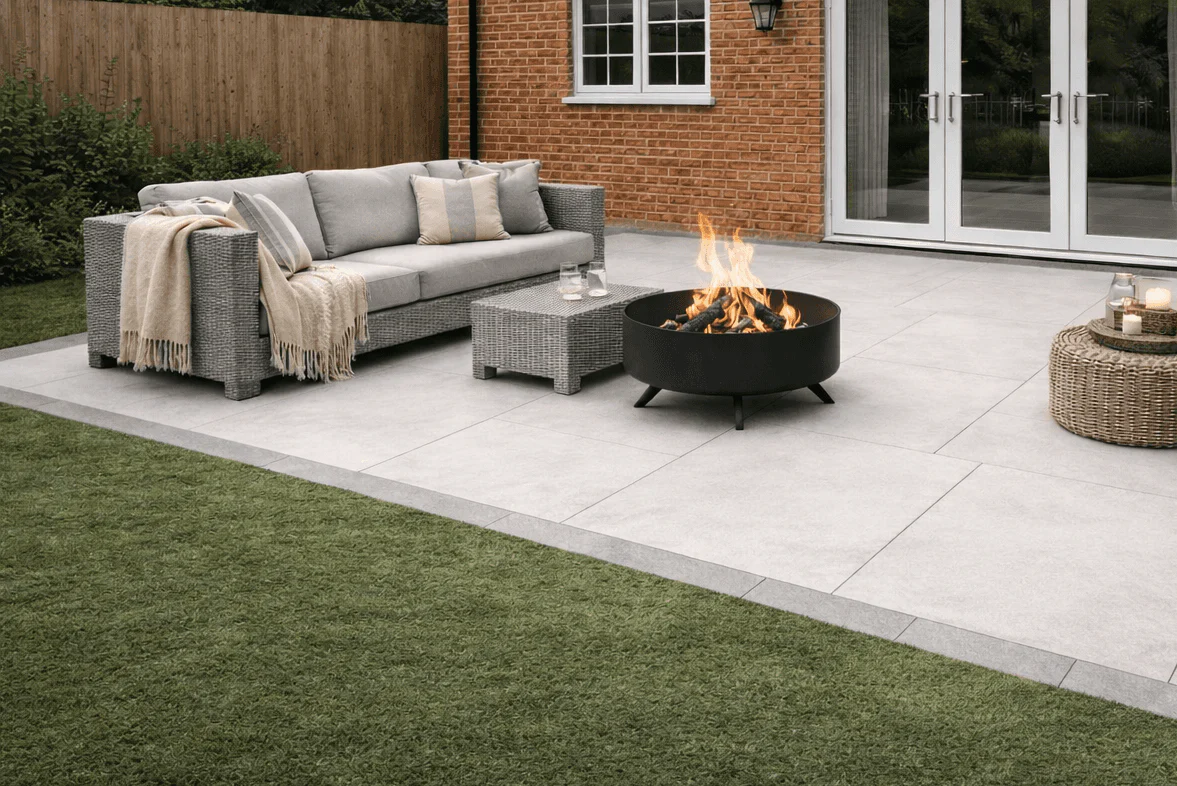 Grey Porcelain Paving Edgings 150x900x20mm (Edgings Ancient Grey) - Image 3