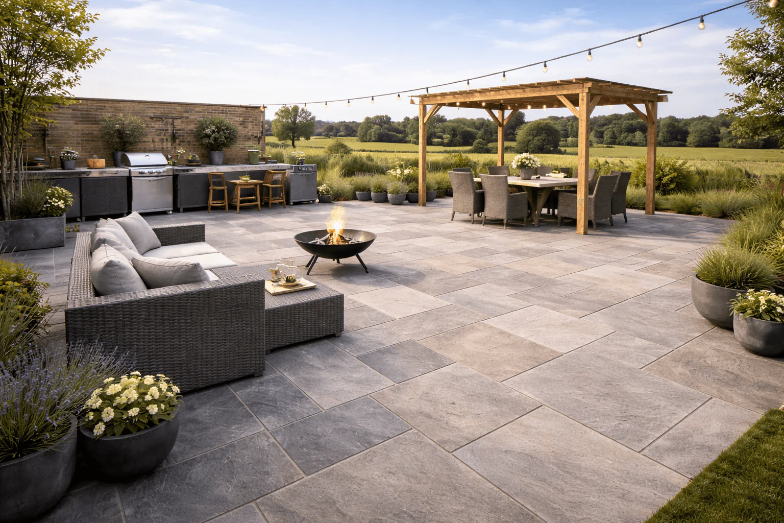 Grey Sandstone Paving 20mm (Elite Kandla Grey) - Image 3