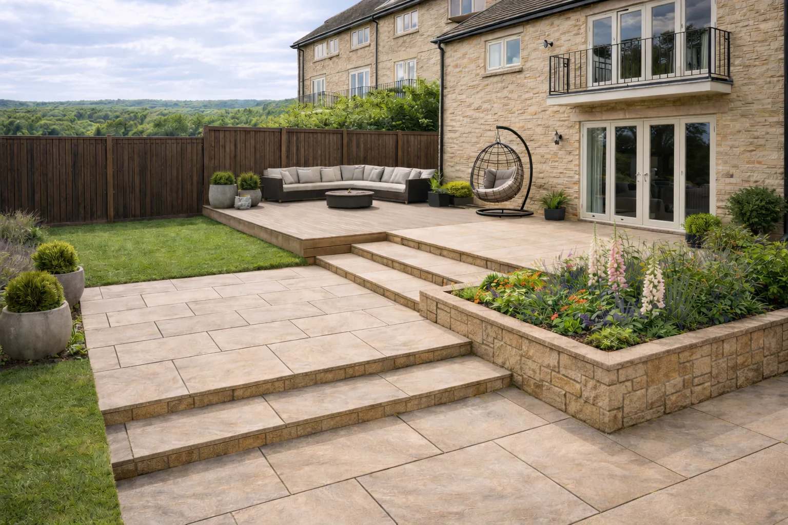 Beige Porcelain Paving 600x900x20mm (Horizon Bone) - Image 3
