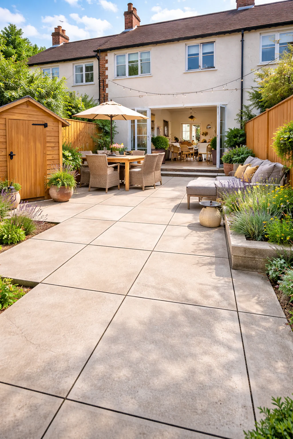 White Porcelain Paving 20mm (Lumen Off-White) - Image 2