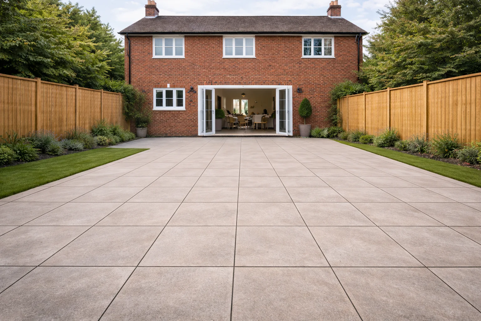 White Porcelain Paving 20mm (Lumen Off-White) - Image 3