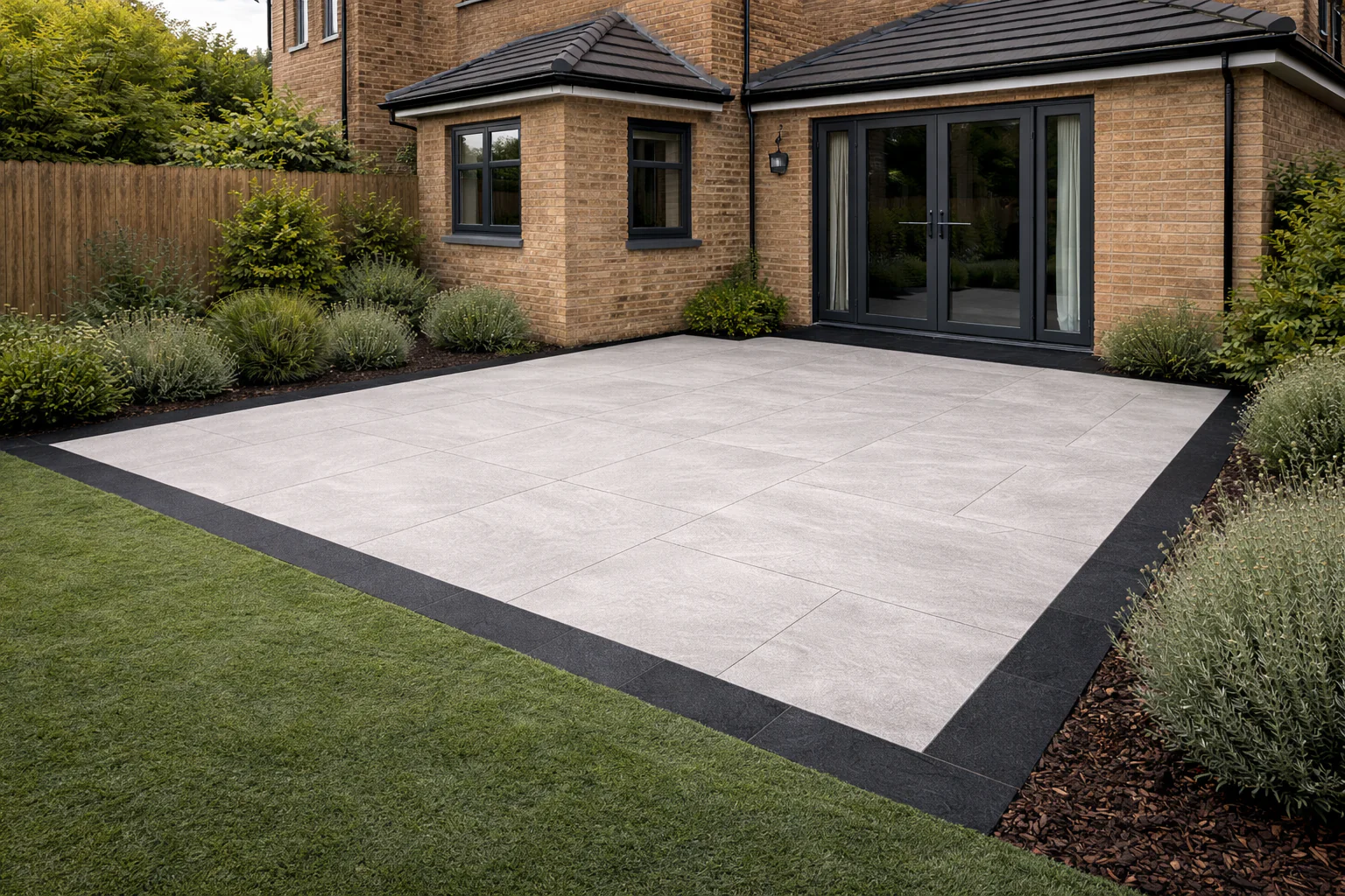 Black Porcelain Paving Edgings 150x900x20mm (Edgings Fantasy) - Image 3