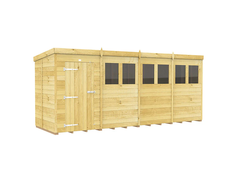 Pent Shed 5ft Wide - Image 24