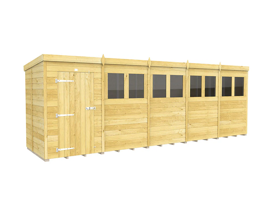 Pent Shed 5ft Wide - Image 32