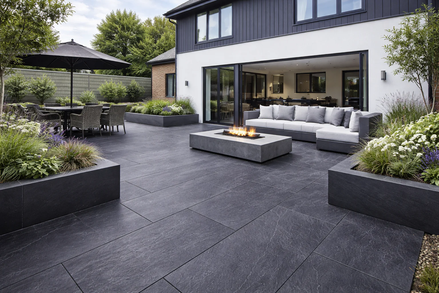 Black Slate Paving 600x900x20mm (Prestige Black) - Image 3