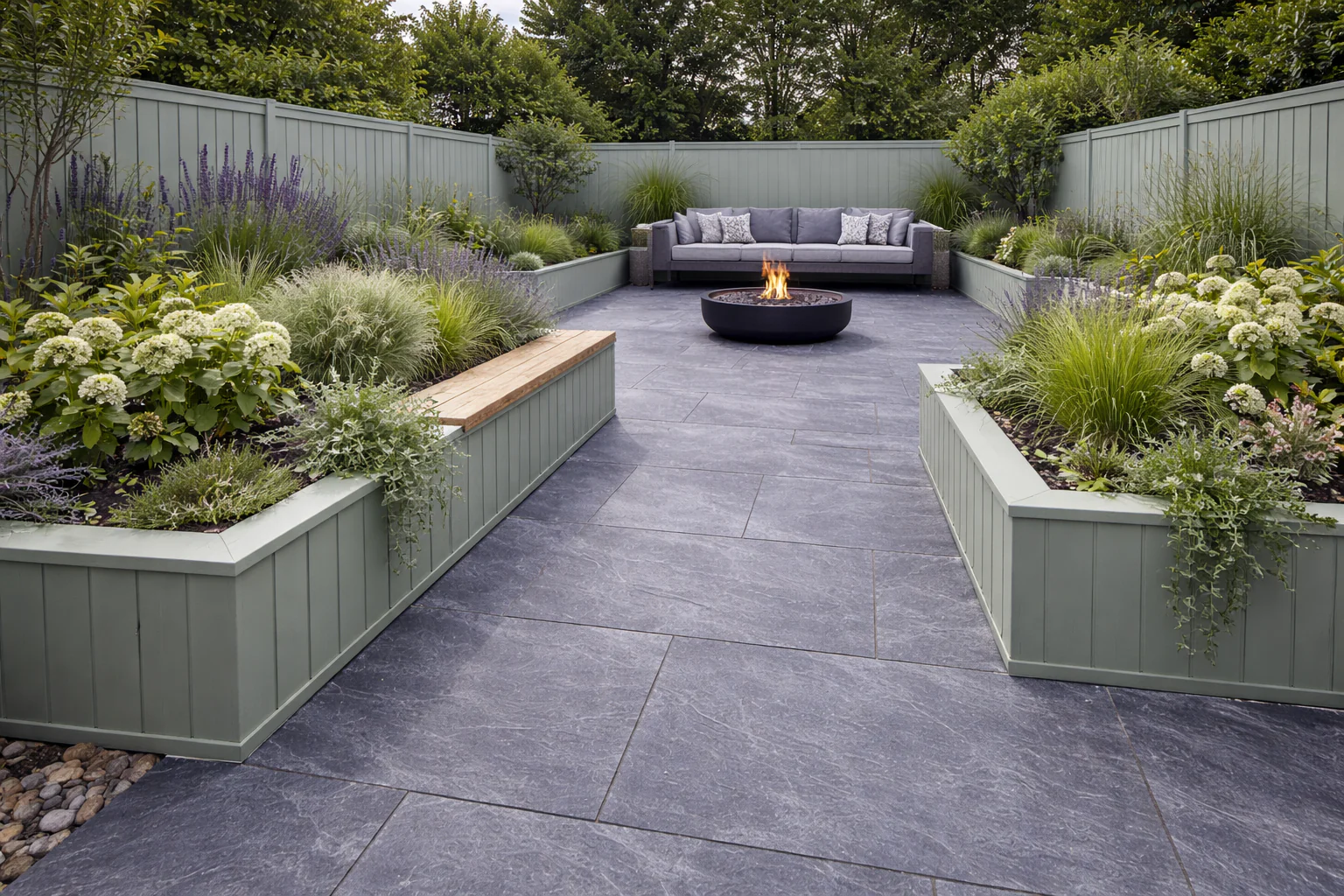 Dark Grey Slate Paving 600x900x20mm (Prestige Silver)