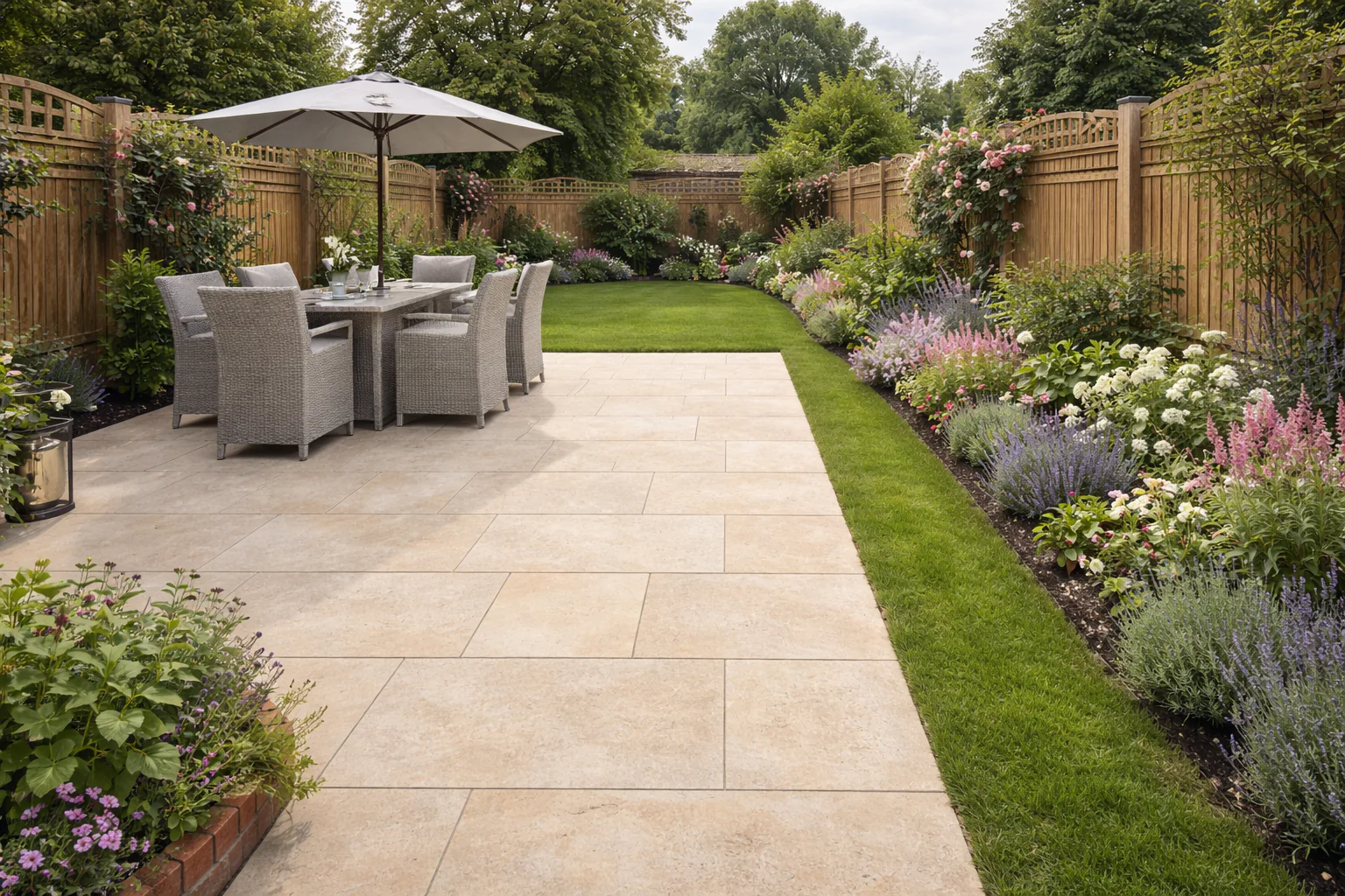 Beige Porcelain Paving 20mm (Rasa Beige) - Image 3