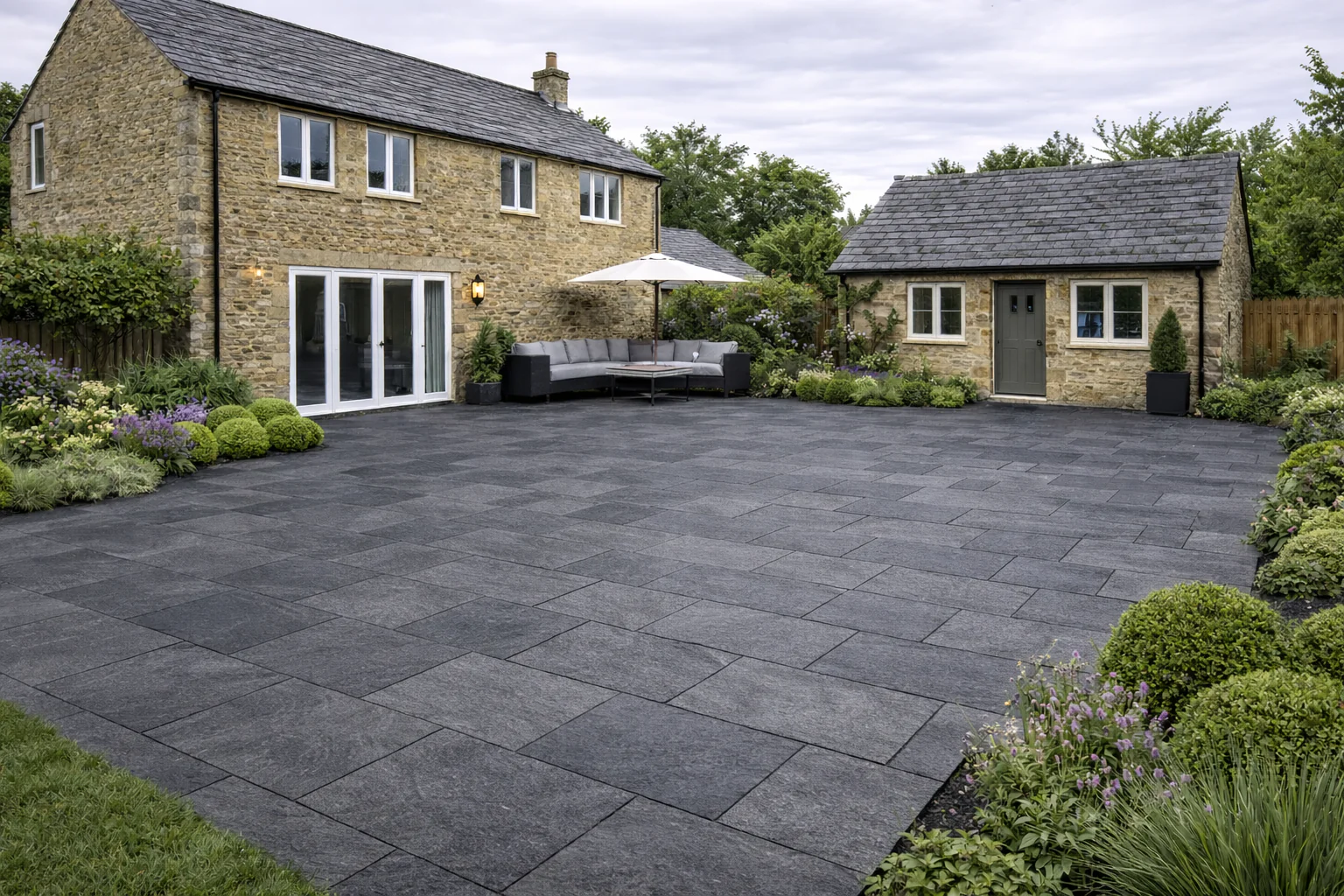 Black Porcelain Paving 20mm (Rasa Nero) - Image 3