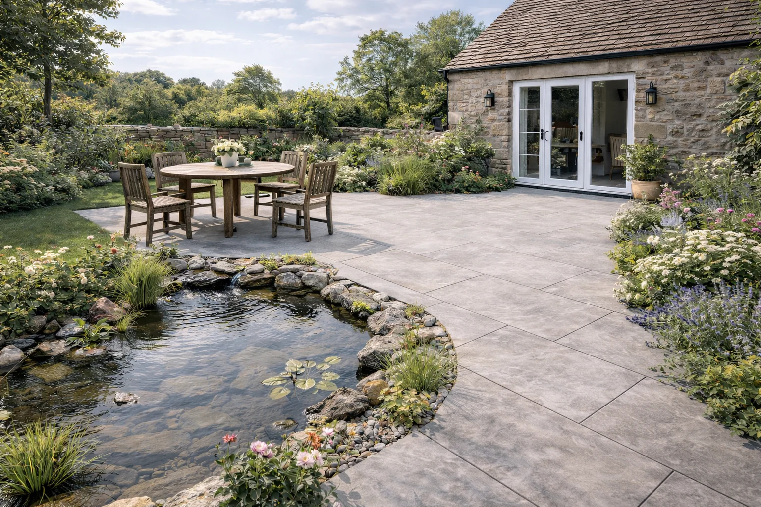 Light Grey Porcelain Paving 20mm (Rosa Ancient Grey) - Image 2