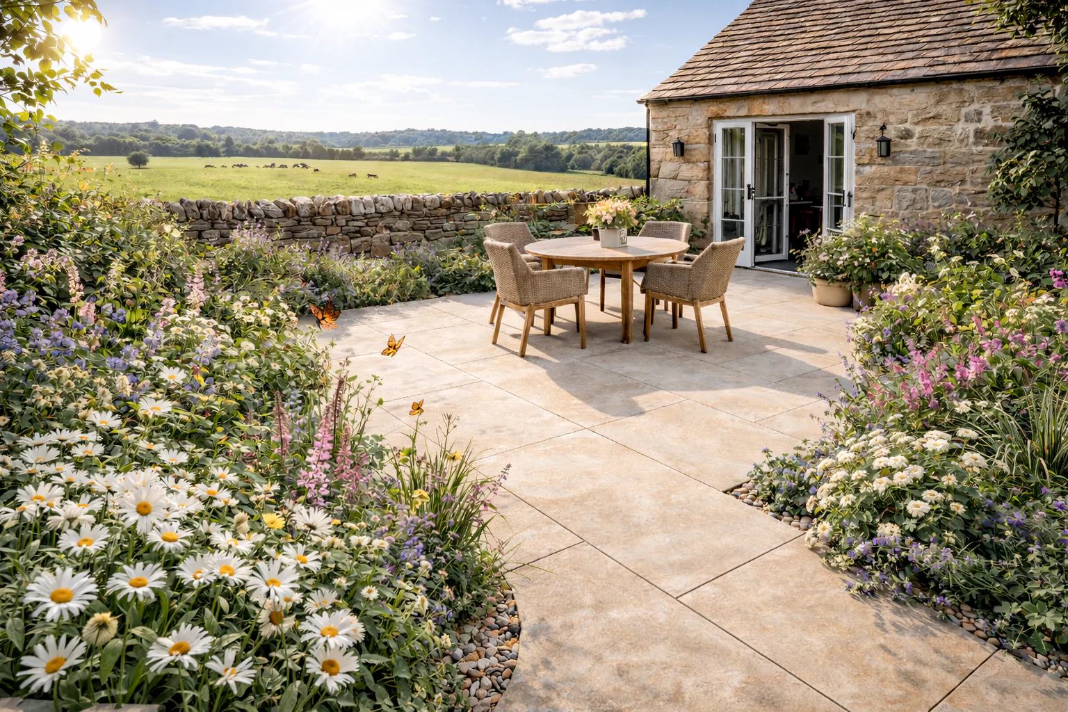 Beige Porcelain Paving (Rosa Almond) - Image 3