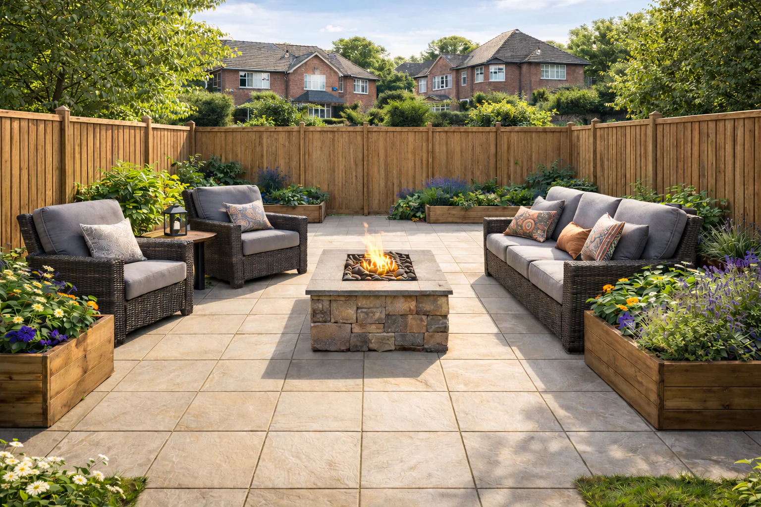 CLEARANCE Buff Sandstone Paving 290x290x22mm (Buff Sandstone) - Image 3